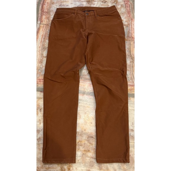 lululemon athletica Other - Lululemon Mens ABC Pant Copper Brown Flat Front Stretch 5-Pockets Size 33